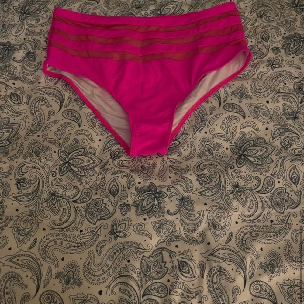 Pink bikini bottom